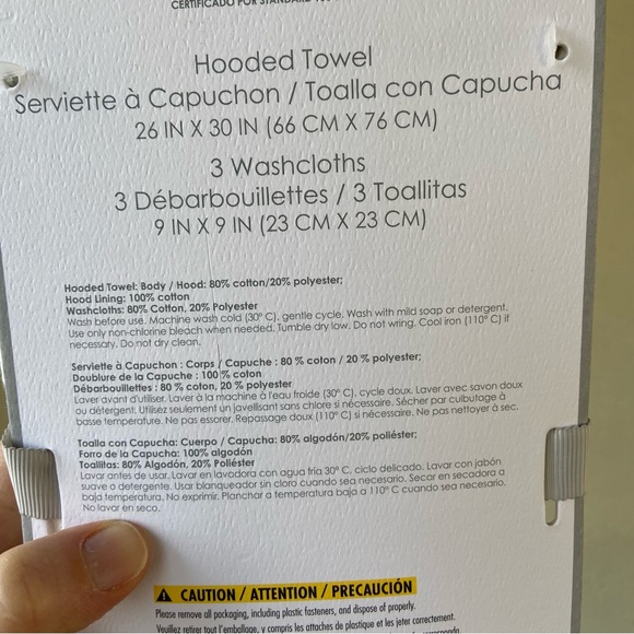 Baby cactus hooded towel & wash cloths combo - NWT!! - Picture 2 of 4